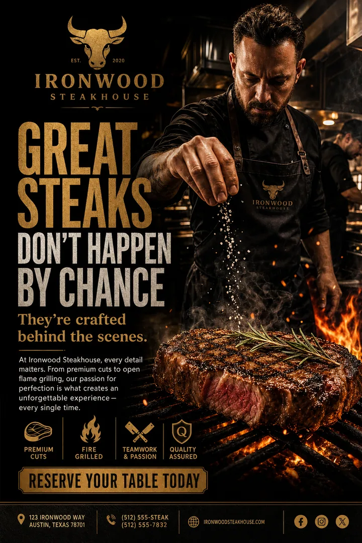 Ironwood Steakhouse Campaign